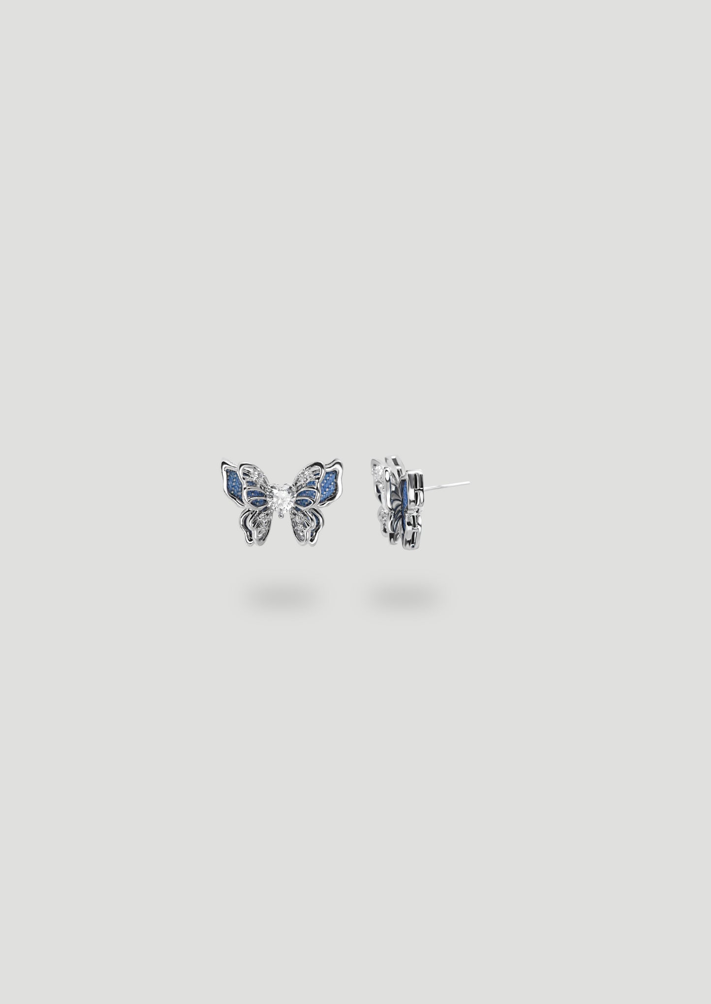 Orecchini denim butterfly