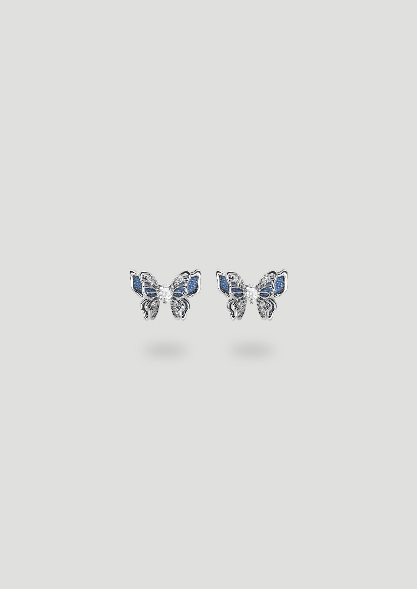 Orecchini denim butterfly